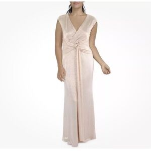 Elegant Cream Evening Gown